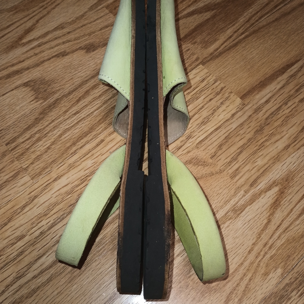 Cole Haan Sandals. Leather. Sage/Mint Green. Women's 8M - Picture 7 of 9